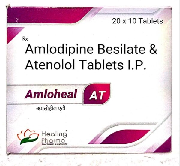 Amloheal At Amlodipine 5mg Atenolol 50mg Tablet 600x553