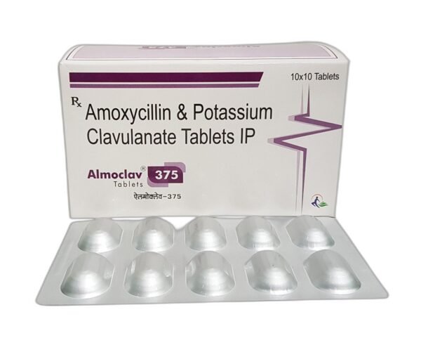 Amoxycillin Potassium Clavulanate Tablets 375mg 600x491