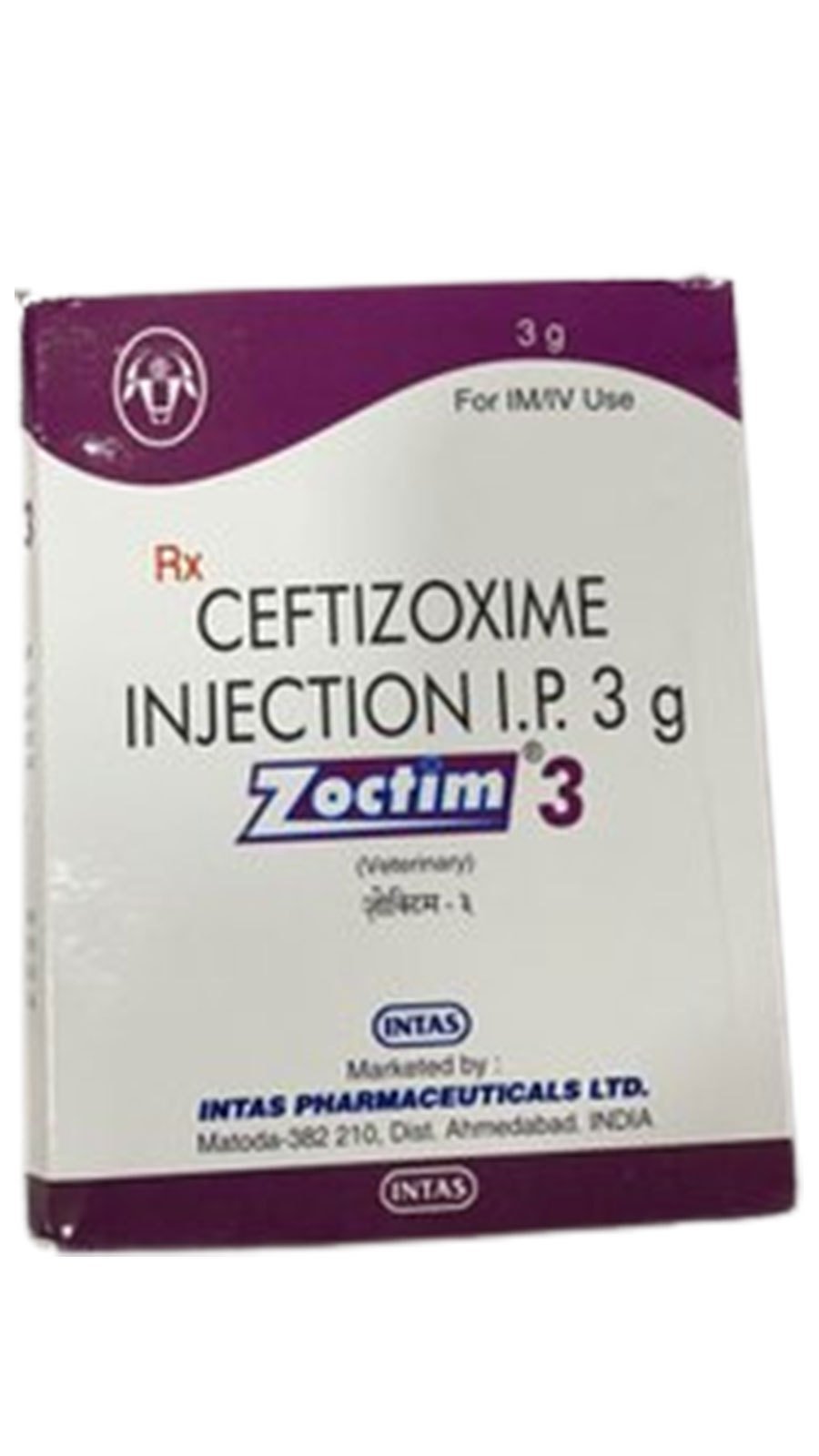 ZOCTIM 3
  CEFTIZOXIME INJECTION IP