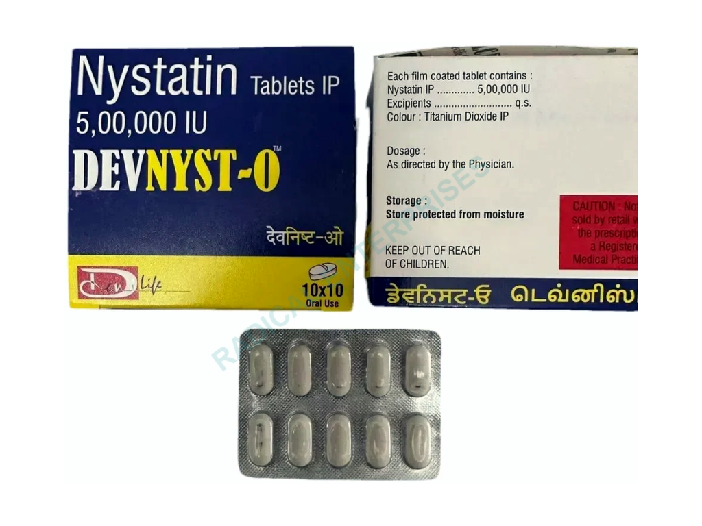 Nystatin 500000iu Tablets