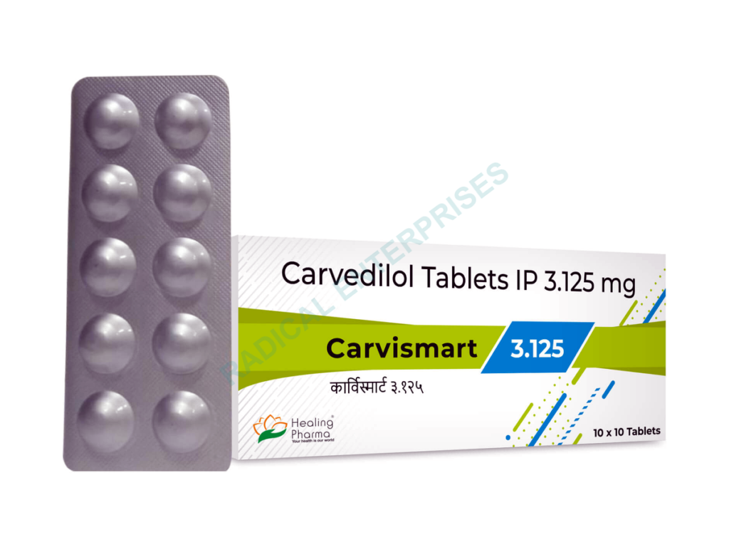 Carvedilol 3.125mg